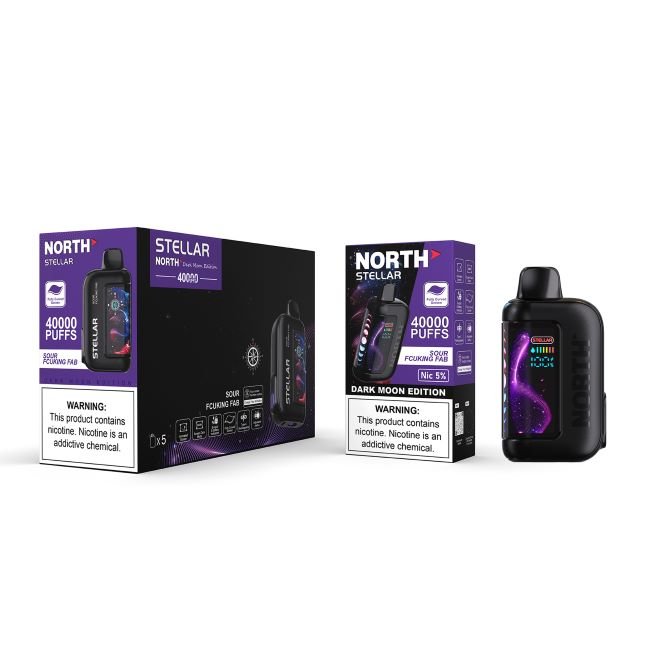 NORTH STELLAR DARK MOON EDITION 5% DISPOSABLE (100ML) 40K PUFFS - SOUR FUCKING FAB