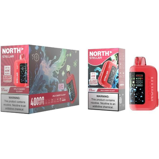 NORTH STELLAR SLUSHY EDITION 5% DISPOSABLE (100ML) 40K PUFFS 5CT/ BOX - WILD CHERRY SLUSHY