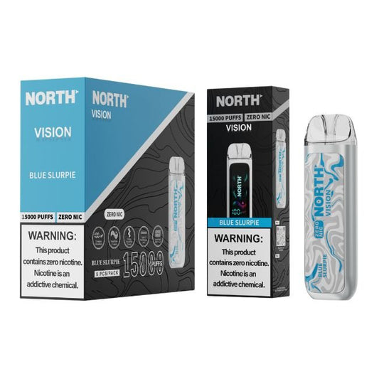 NORTH VISION 0% DISPOSABLE (75ML) 15K PUFFS - MIGHTY MINT