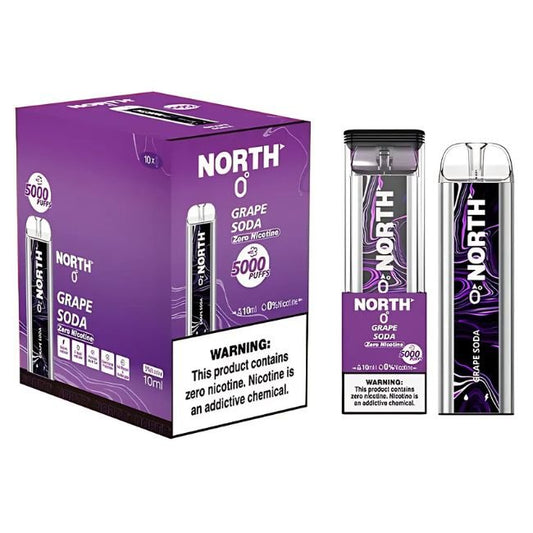 NORTH 0% DISPOSABLE (100ML) 5K PUFFS - GRAPE SODA