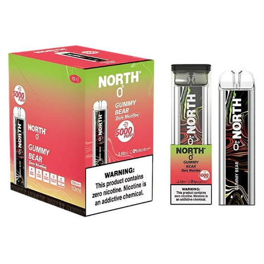 NORTH 0% DISPOSABLE (100ML) 5K PUFFS - GUMMY BEAR