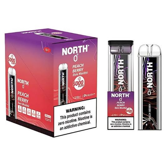 NORTH 0% DISPOSABLE (100ML) 5K PUFFS - PEACH BERRY