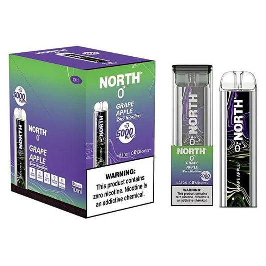 NORTH 0% DISPOSABLE (100ML) 5K PUFFS - GRAPE APPLE