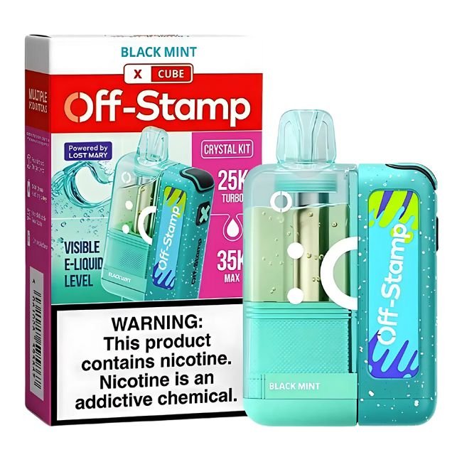OFF STAMP X CRYSTAL CUBE BY LOST MARY 5% DISPOSABLE KIT (95ML) 35K PUFFS 5CT/ BOX