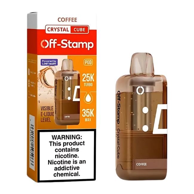 OFF STAMP CRYSTAL CUBE BY LOST MARY 5% DISPOSABLE REFILL POD (95ML) 35K PUFFS 5CT/ BOX