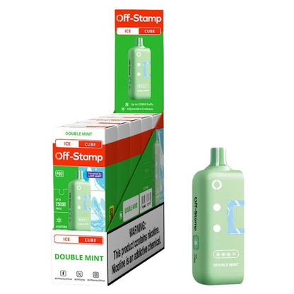 OFF STAMP ICE CUBE BY LOST MARY 5% DISPOSABLE REFILL POD (90ML) 25K PUFFS 5CT/ BOX