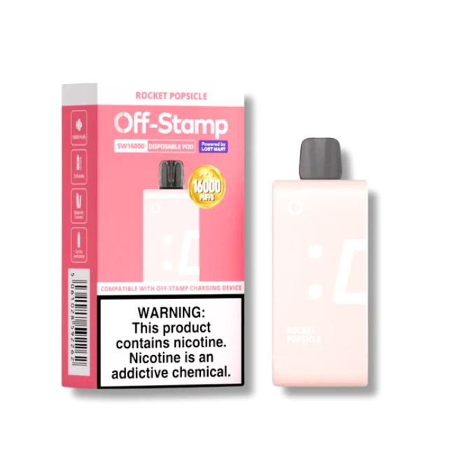 OFF STAMP SW16000 BY LOST MARY 5% DISPOSABLE REFILL POD (85ML) 16K PUFFS - DRAGON MELON ICE