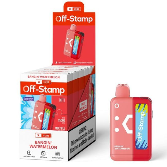 OFF STAMP X CUBE BY LOST MARY 5% DISPOSABLE KIT (90ML) 25K PUFFS - HAWAIIAN POP / PINNAPLE PASSON
