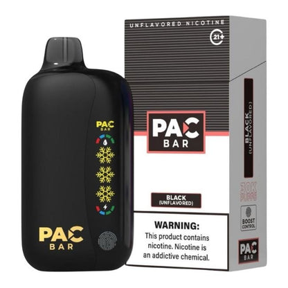 PAC BAR UNFLAVORED NICOTINE 4% DISPOSABLE (100ML) 30K PUFFS 5CT/ BOX