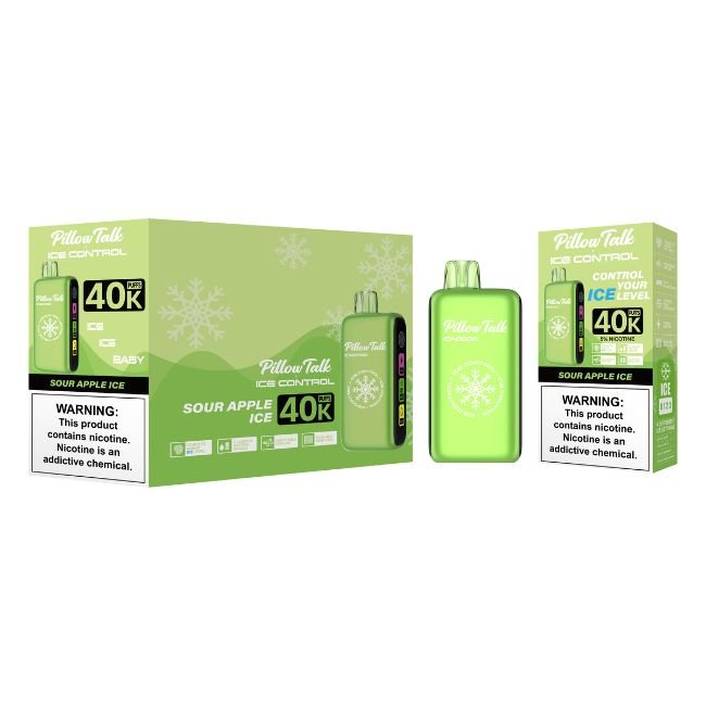 PILLOW TALK ICE CONTROL 5% DISPOSABLE TEXAS COMPLIANT(100ML) 40K PUFFS 5CT/ BOX