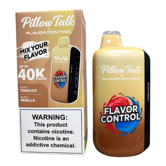 PILLOW TALK FLAVOR CONTROL 5% DISPOSABLE TEXAS COMPLIANT(100ML) 40K PUFFS 5CT/ BOX