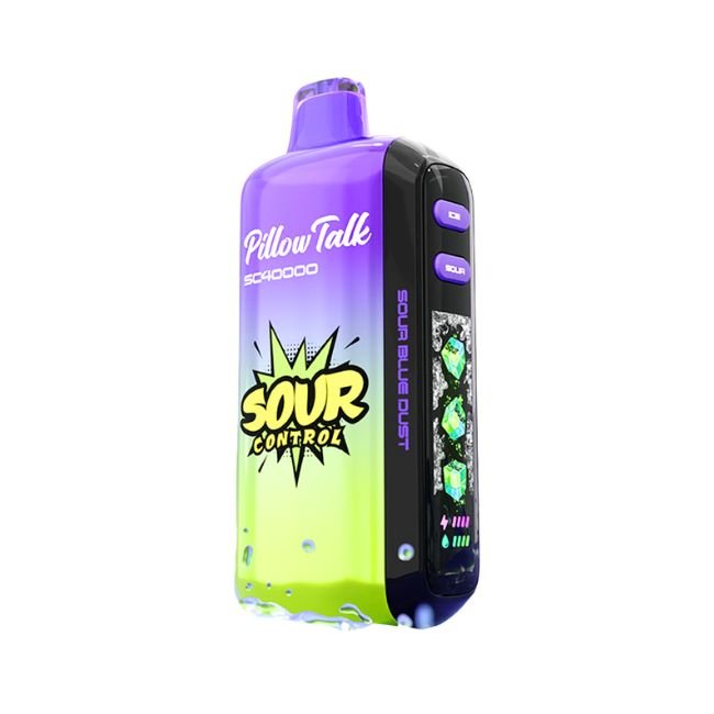 PILLOW TALK ICE & SOUR CONTROL 5% DISPOSABLE TEXAS COMPLIANT (100ML) 40K PUFFS 5CT/ BOX