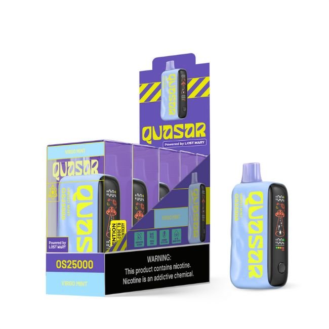 QUASAR BY LOST MARY 5% DISPOSABLE (100ML) 25K PUFFS - WATERMELON LIMELIGHT