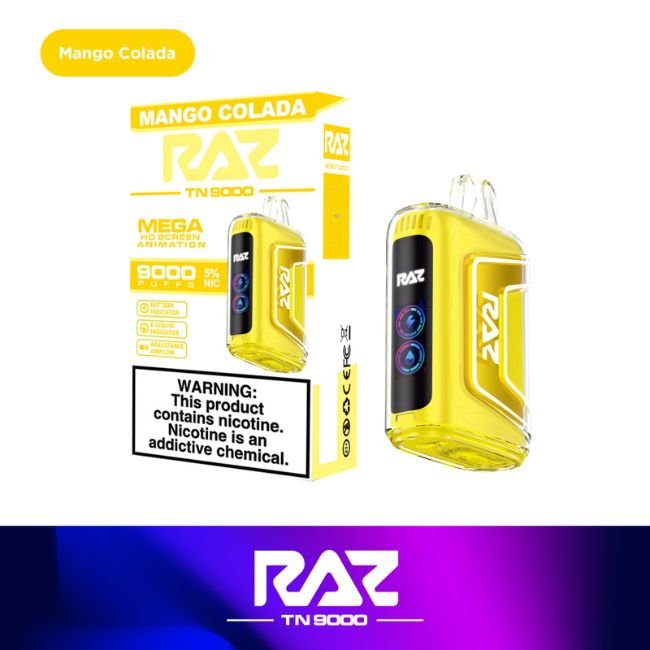 RAZ TN9000 5% DISPOSABLE (60ML) 9K PUFFS 5CT/ BOX