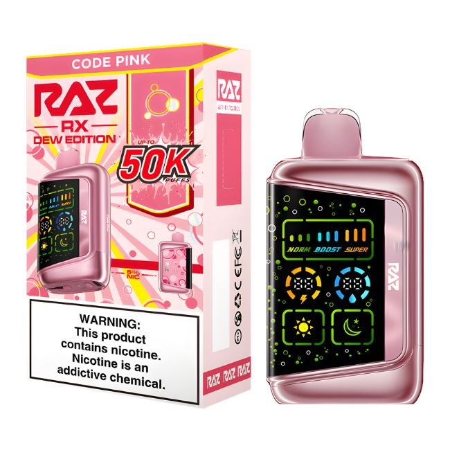 RAZ RX DEW EDITION 5% DISPOSABLE (95ML) 50K PUFFS 5CT/ BOX