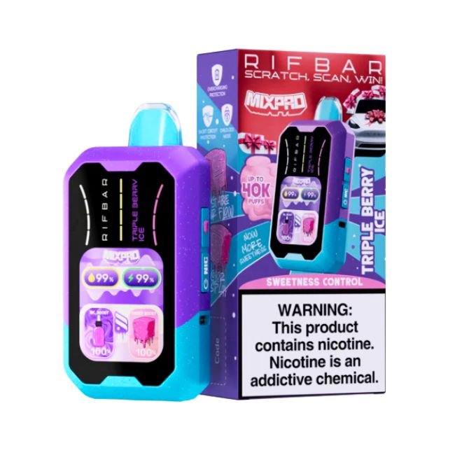 RIFBAR MIXPRO SWEETNESS CONTROL 5% DISPOSABLE (90ML) 40K PUFFS 5CT/ BOX
