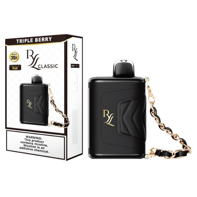RYL CLASSIC BY RAZ 5% DISPOSABLE (82.5ML) SOFT MODE - 35K & BOOST. MODE - 20K PUFFS - TRIPLE BERRY