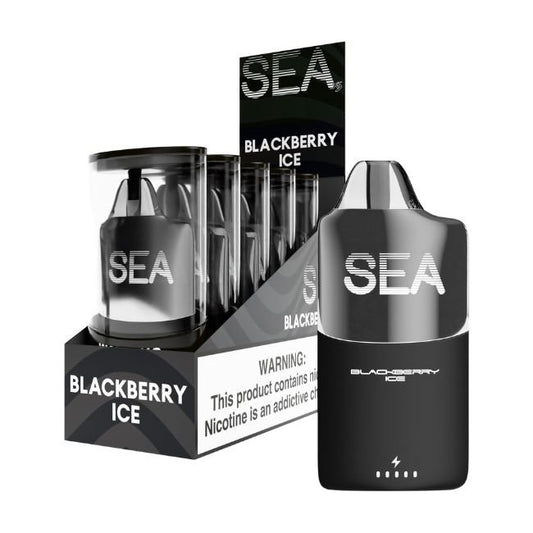 SEA XS 5% DISPOSABLE (40ML) 15K PUFFS - BLACKBERRY ICE