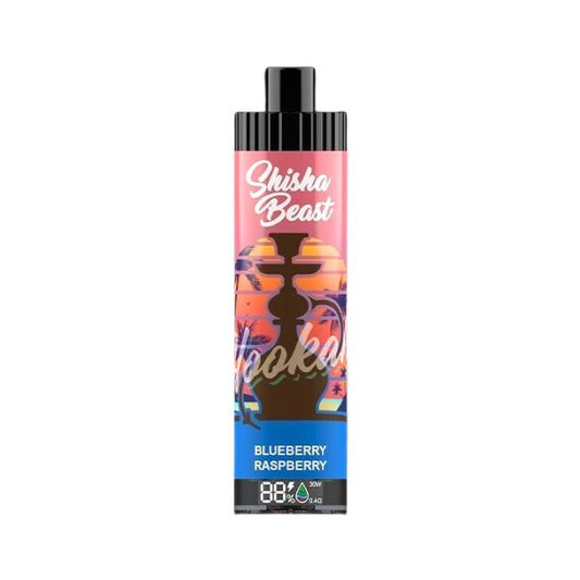 SHISHA BEAST 5% DISPOSABLE (130ML) 20K PUFFS - BLUEBERRY RASPBERRY