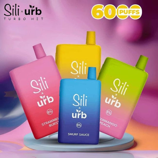 SILI X URB TURBO HIT 5% DISPOSABLE (80ML) 6K PUFFS 5CT/ BOX
