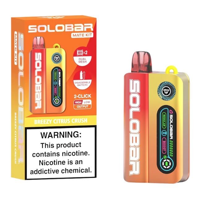 SOLOBAR MATE 5% DISPOSABLE KIT (120ML) 35K PUFF 5CT/ BOX