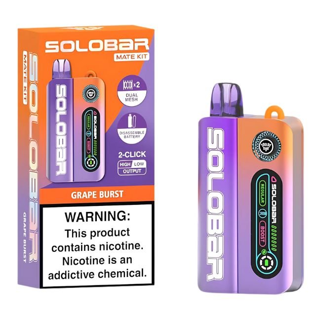 SOLOBAR MATE 5% DISPOSABLE KIT (120ML) 35K PUFF 5CT/ BOX