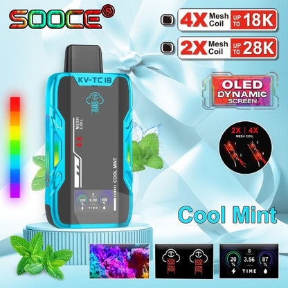SOOCE KV-TC   5% DISPOSABLE (90ML) 18K PUFFS