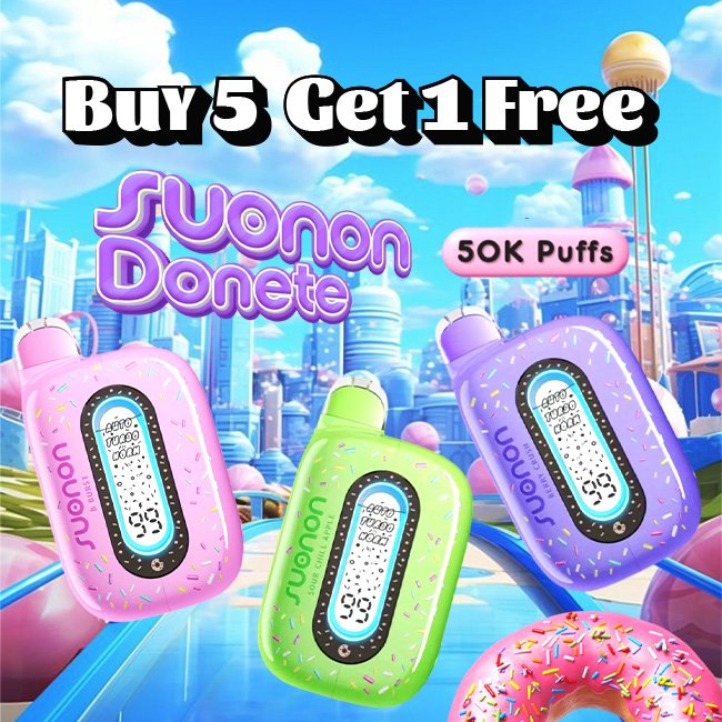 SUONON DONETE POWERED BY NEXA 5% DISPOSABLE (100ML) 50K PUFFS 5CT/ BOX