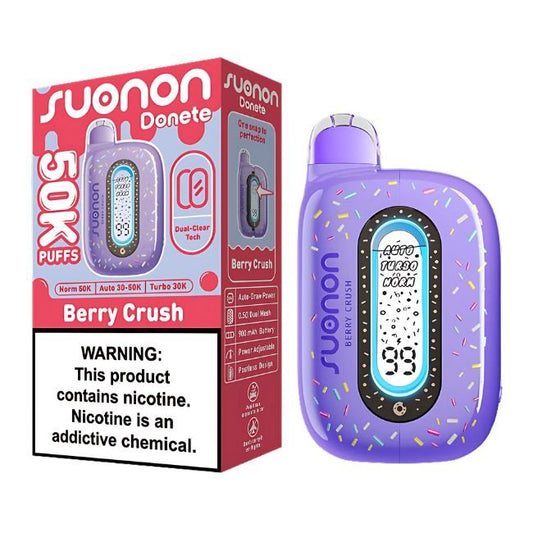 SUONON DONETE POWERED BY NEXA 5% DISPOSABLE (100ML) 50K PUFFS 5CT/ BOX - SOUR CHILL APPLE