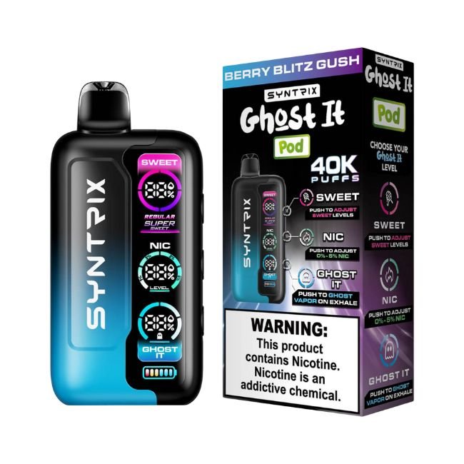 SYNTRIX GHOST IT BY POD JUICE 5% DISPOSABLE (90ML) 40K PUFFS 5CT/ BOX