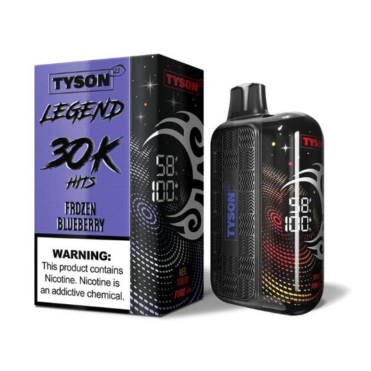 TYSON 2.0 LEGEND 5% DISPOSABLE (80ML) 30K PUFFS - FROZEN BLUEBERRY