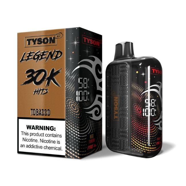 TYSON 2.0 LEGEND 5% DISPOSABLE (80ML) 30K PUFFS - TOBACCO