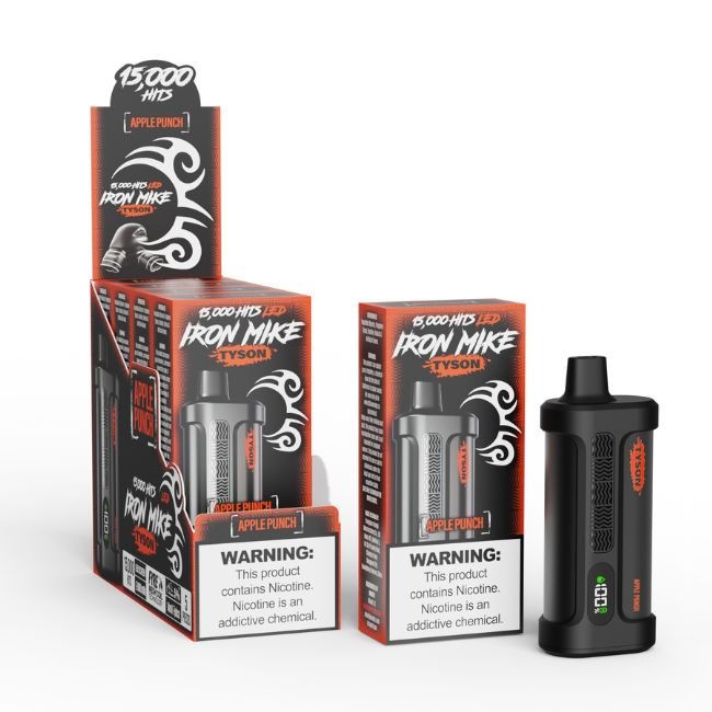 TYSON IRON MIKE 5% DISPOSABLE (70ML) 15K PUFFS - TORO ROSSO