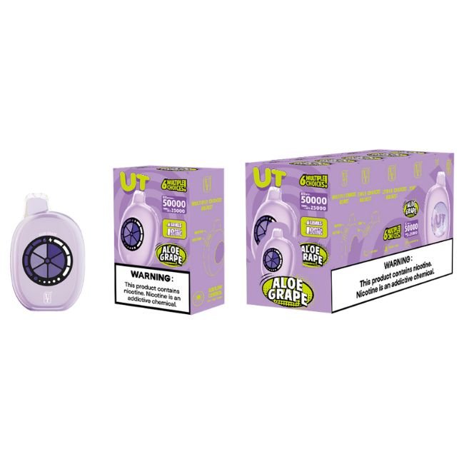UT POWERED BY FLUM 5% DISPOSABLE SINGLE FLAVOR (85ML) TURBO MODE - 25K & ECO. MODE - 50K PUFFS 5CT/ BOX