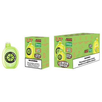 UT POWERED BY FLUM 5% DISPOSABLE SINGLE FLAVOR (85ML) TURBO MODE - 25K & ECO. MODE - 50K PUFFS 5CT/ BOX