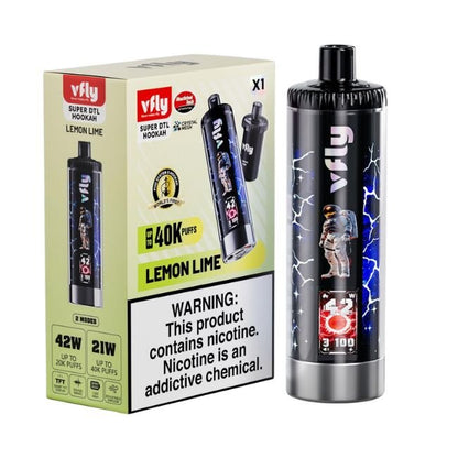 VFLY SUPER DTL HOOKAH KIT 6% DISPOSABLE (90ML) 40K PUFFS 5CT/ BOX