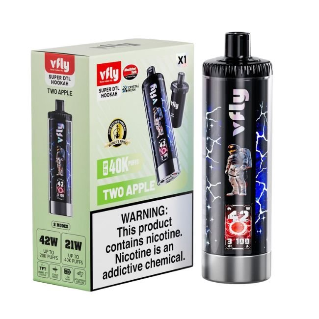 VFLY SUPER DTL HOOKAH KIT 6% DISPOSABLE (90ML) 40K PUFFS 5CT/ BOX