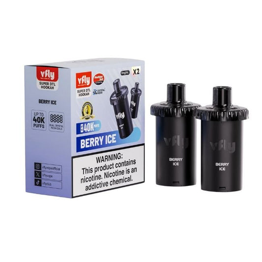 VFLY SUPER DTL 6% HOOKAH POD 2PK (180ML) 40K PUFFS 5CT/ BOX
