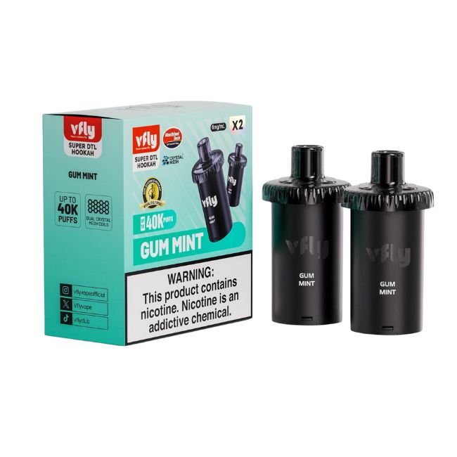 VFLY SUPER DTL 6% HOOKAH POD 2PK (180ML) 40K PUFFS 5CT/ BOX