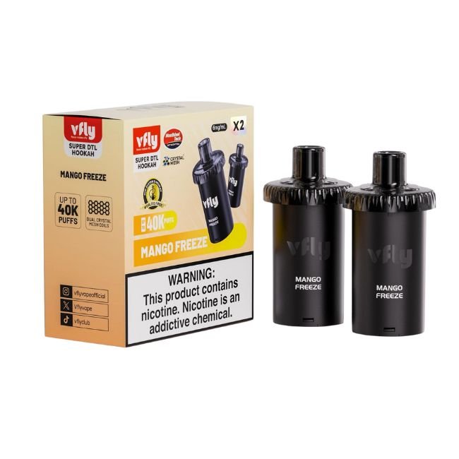 VFLY SUPER DTL 6% HOOKAH POD 2PK (180ML) 40K PUFFS 5CT/ BOX