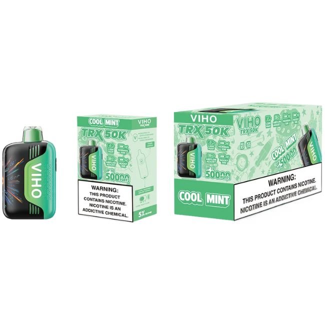 VIHO TRX 5% DISPOSABLE (100ML) BOOST. MODE - 30K & NORM. MODE - 50K PUFFS 5CT/ BOX