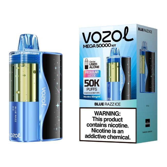 VOZOL MEGA 5% DISPOSABLE KIT ( FOGER COMPATIBLE ) (125ML) POWER. MODE - 35K & REG. MODE - 50K PUFFS 5CT/ BOX