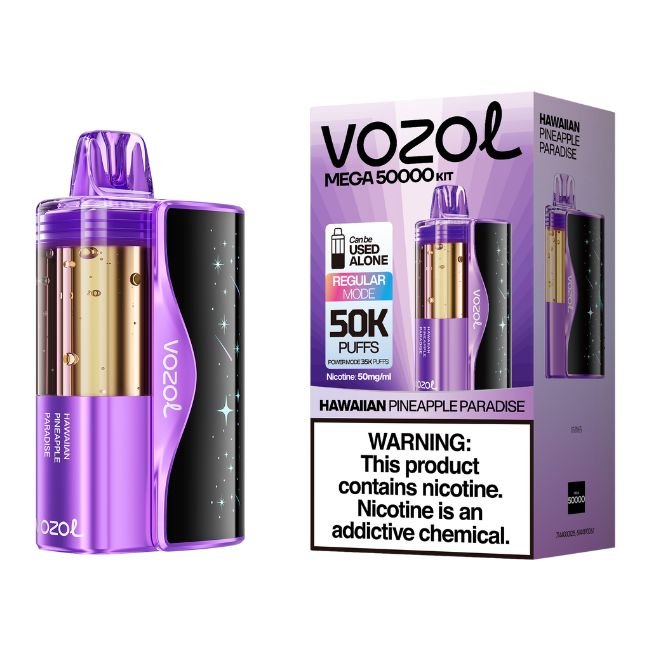 VOZOL MEGA 5% DISPOSABLE KIT ( FOGER COMPATIBLE ) (125ML) POWER. MODE - 35K & REG. MODE - 50K PUFFS 5CT/ BOX