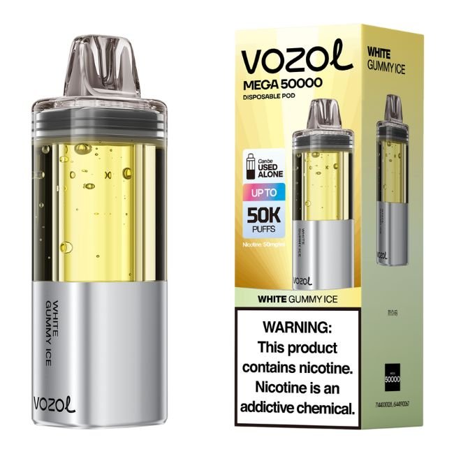 VOZOL MEGA 5% DISPOSABLE POD (FOGER COMP.) (250ML) 50K PUFFS 10CT/ BOX