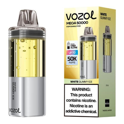 VOZOL MEGA 5% DISPOSABLE POD (FOGER COMP.) (250ML) 50K PUFFS 10CT/ BOX