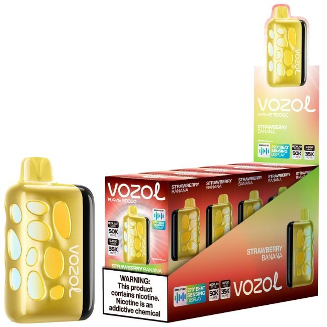 VOZOL RAVE 5% DISPOSABLE (100ML) SURGE. MODE - 35K & REG. MODE - 50K PUFFS 5CT/ BOX