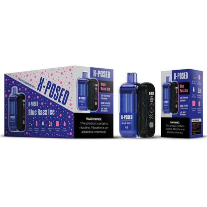 X-POSED 5% DISPOSABLE KIT WITH MINI POWER BANK COMBO PACK (80ML) 35K PUFFS 5CT/ BOX