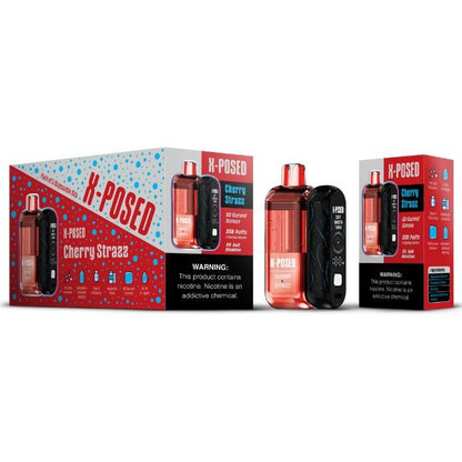 X-POSED 5% DISPOSABLE KIT WITH MINI POWER BANK COMBO PACK (80ML) 35K PUFFS 5CT/ BOX
