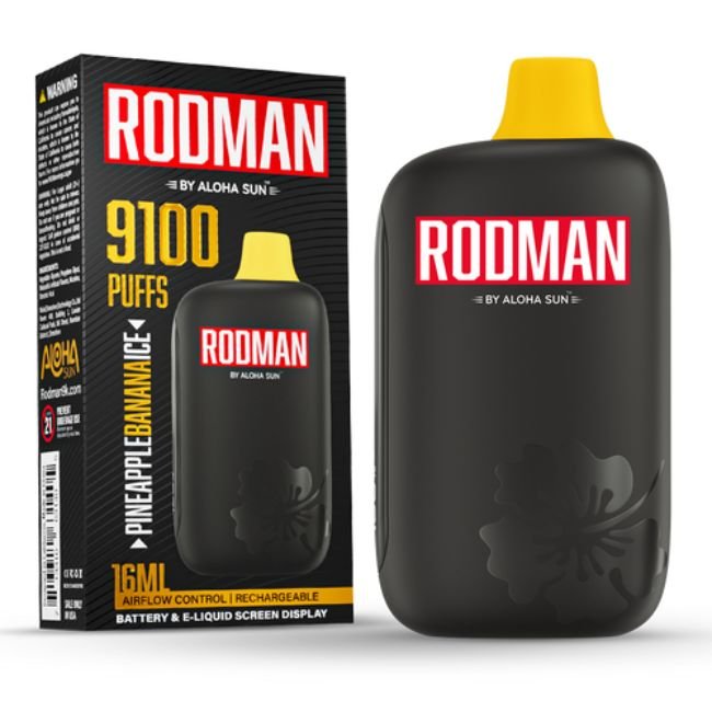 RODMAN 5% DISPOSABLE (160ML) 9100 PUFFS - Gallery Image