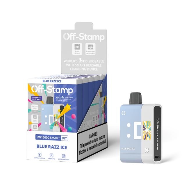 OFF STAMP SW16000 BY LOST MARY 5% DISPOSABLE KIT (85ML) 16K PUFFS - Gallery Image